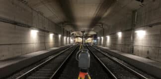 Schipholtunnel Gescand met Trimble TX8