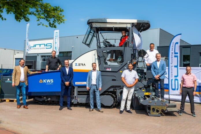 elektrische asfaltspreidmachine