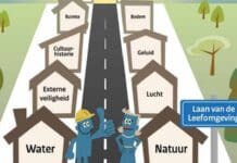 Digitaal Stelsel Omgevingswet, tekening met thema's binnen het domein leefomgeving