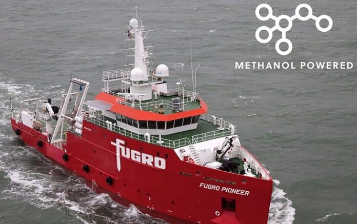 emissievrije scheepsmotoren - foto van het onderzoeksschip Fugro Pioneer | Foto: Fugro