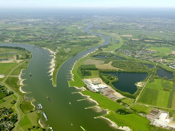 Pannerdensch kanaal - luchtfoto