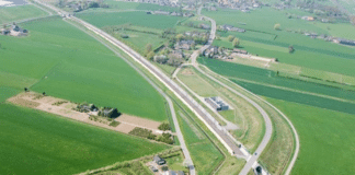 Raad van State - luchtfoto ViA15-gebied