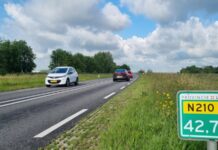N210 - foto van de provinciale weg