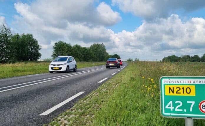 N210 - foto van de provinciale weg
