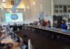 Lekdijk - Zaal deelnemers aan de SCOR-oefening bij Waterschap HDSR