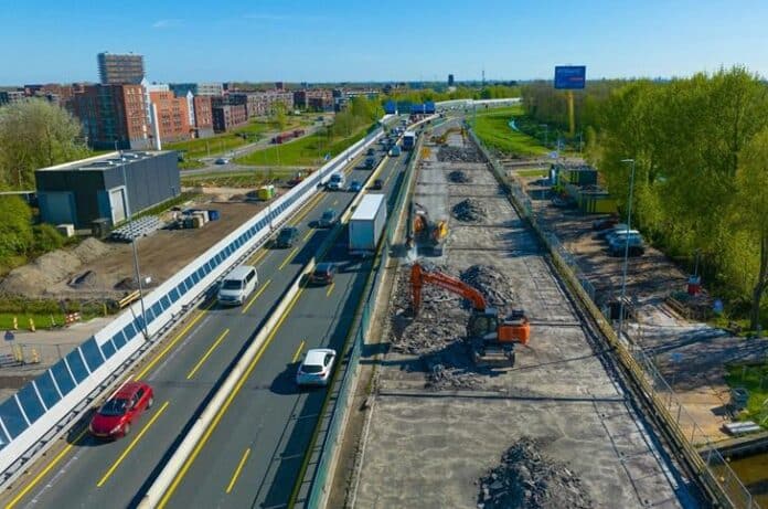 Herstelwerkzaamheden brug A7 bij Purmerend