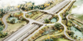 IB4, impressie van de gemoderniseerde ringweg van Gent