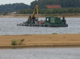 granulietstort, zandwinput Over de Maas