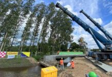 Fietsbrug N69 cementloos beton