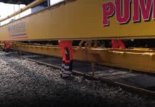 Zonnepanelen tussen de rails