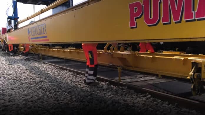 Zonnepanelen tussen de rails