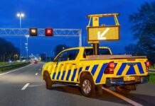 Matrixbord boven de snelweg