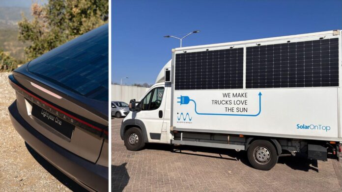 Zonnepanelen op voertuigen